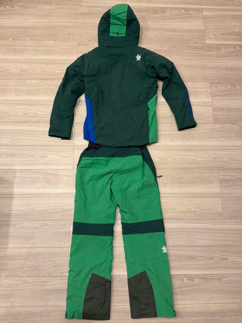 Goldwin スキーウェア上下セット　サイズM (グリーン×ブルー)