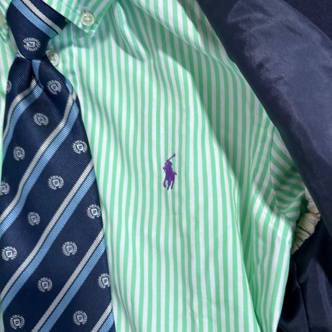 美品　ポロラルフローレン　金ボタン　セットアップ　紺ブレ 卒業　入学　150