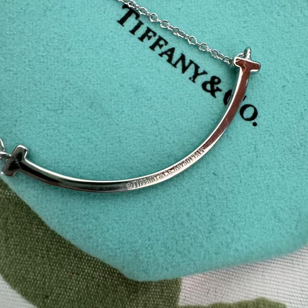 TIFFANY&Co.ティファニーT スマイル ネックレス シルバー