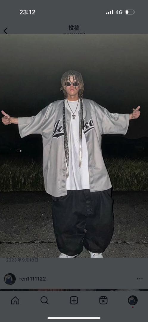 joker ジョーカー　ベースボールシャツ　ゲームシャツ　b系ブランド