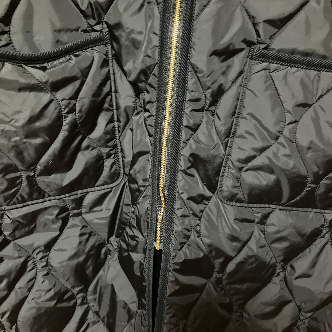 23区 大きいサイズ【撥水加工】中綿 パディング ジレ ブラック 46