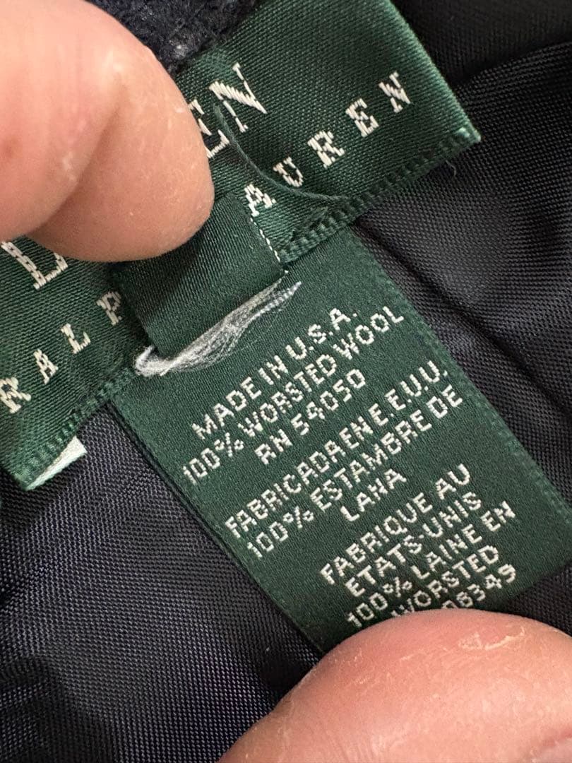 Ralph Lauren　LAUREN ウールトラウザーズ