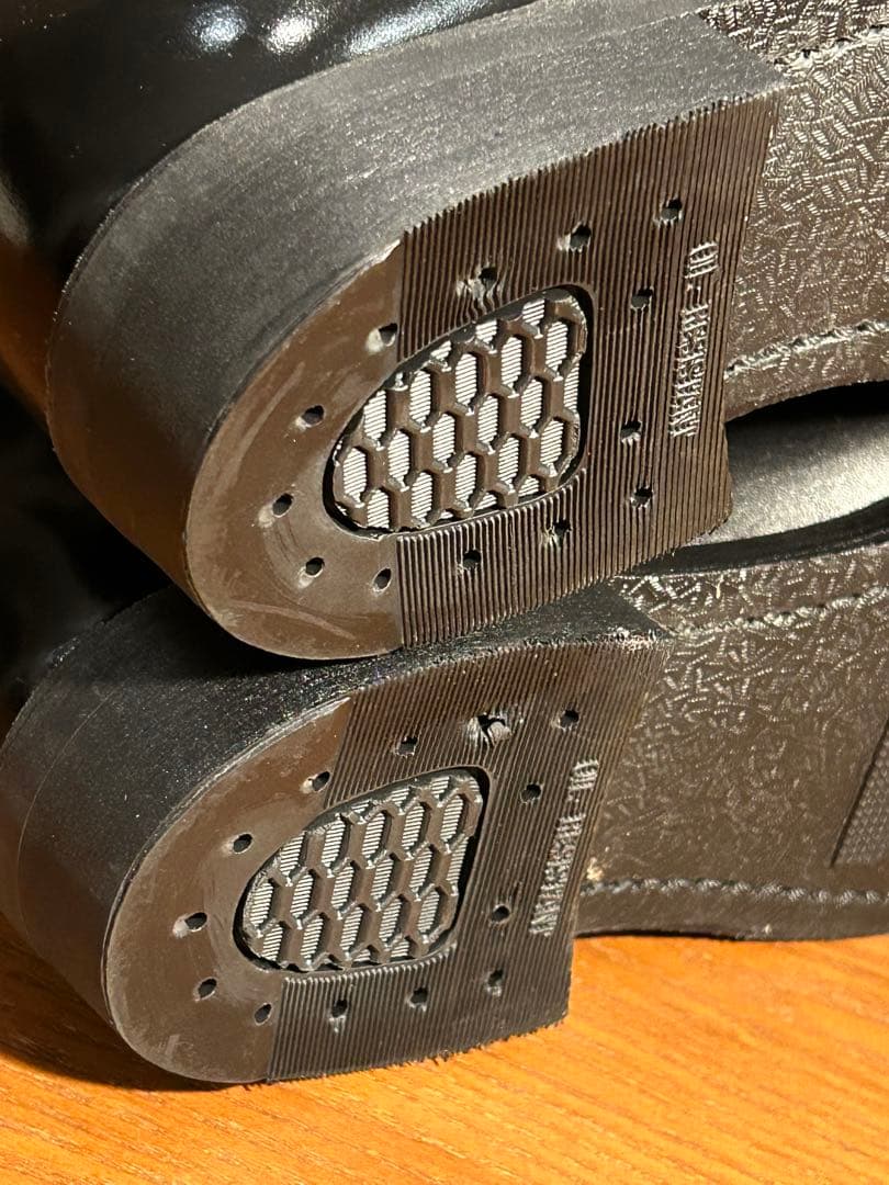 DOUBLE-H 7.5D（26センチ位）ブラックレザーブーツ•アメリカ製•新同