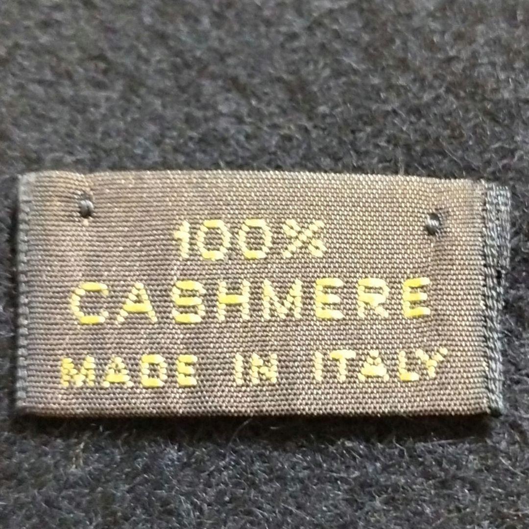 Loro Piana✨ 最高級カシミヤ100% 純正マフラー 黒 フリンジ付き