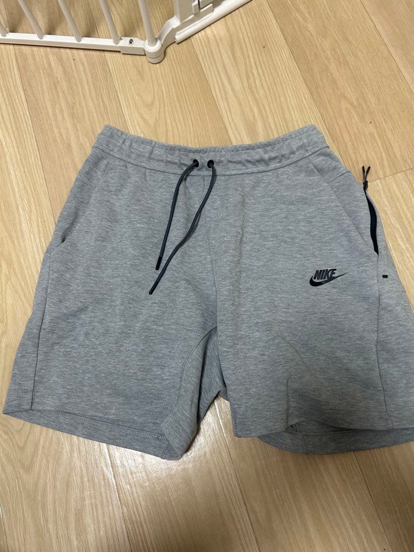 黒タグ廃盤 テックフリース ハーフパンツ M ２点セット(グレー・ブラック)