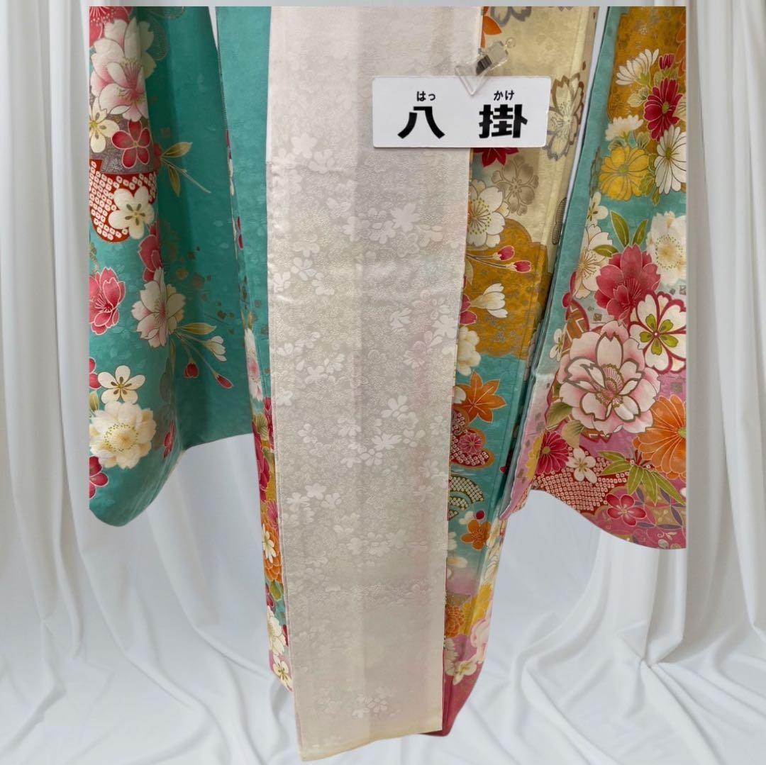 ❣️期間限定お値下げ❣️(5379夏) ✿ 振袖フルセット ✿ 四季の花 金駒刺繍