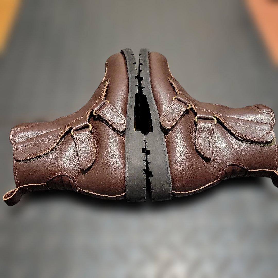 HONDA ホンダ　レザーショートブーツ　ブラウン　26cm　中古品！