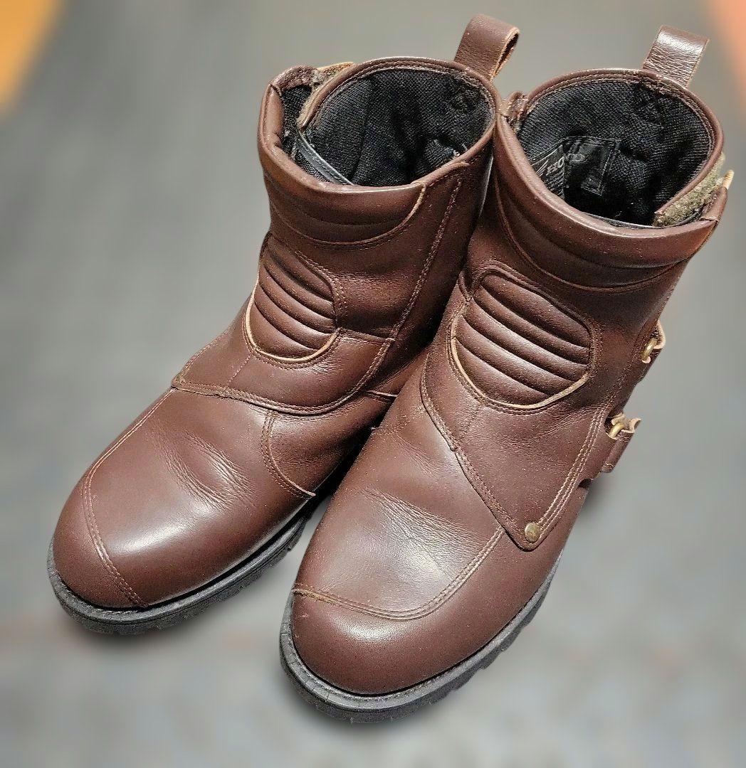 HONDA ホンダ　レザーショートブーツ　ブラウン　26cm　中古品！