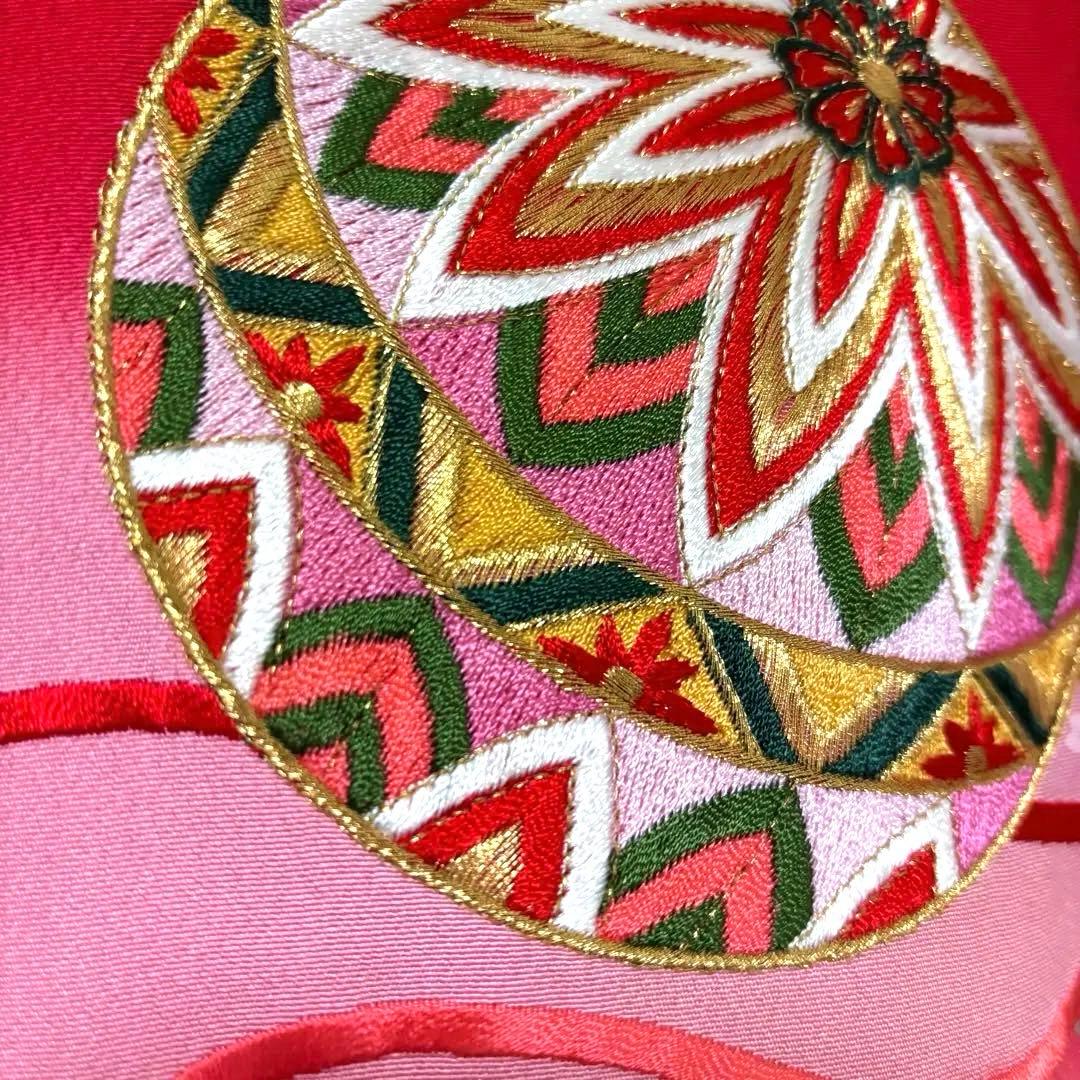 《新品》日本製 特選刺繍 ぼかし京友禅 本金銀箔技法 お宮参り 産着 たとう紙付