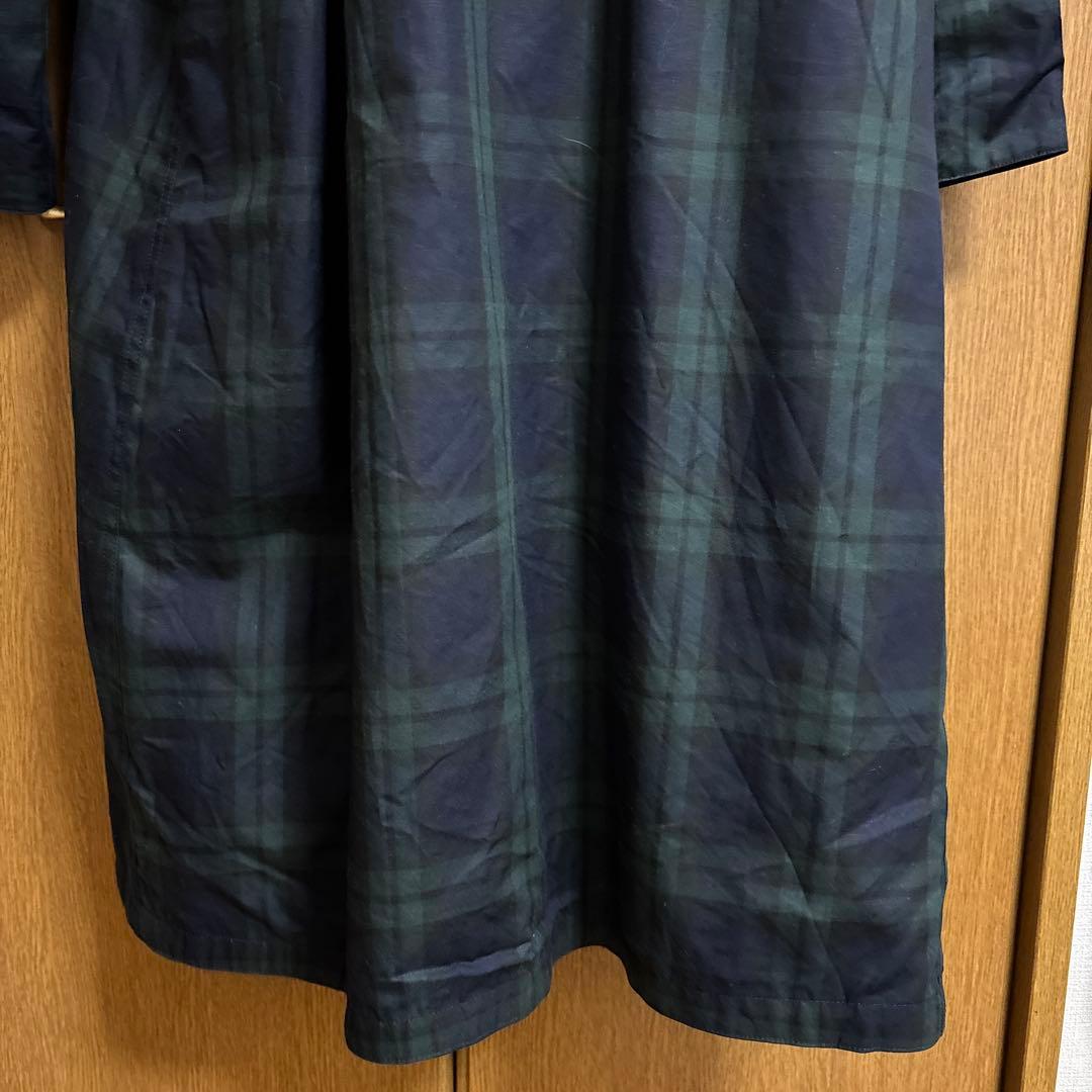 ビームスボーイ別注　Barbour ロングコート　ブラックウォッチ