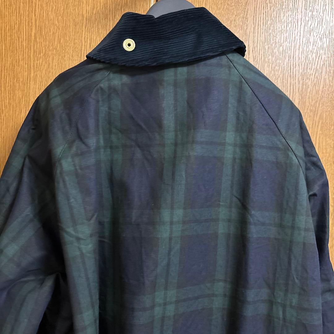 ビームスボーイ別注　Barbour ロングコート　ブラックウォッチ