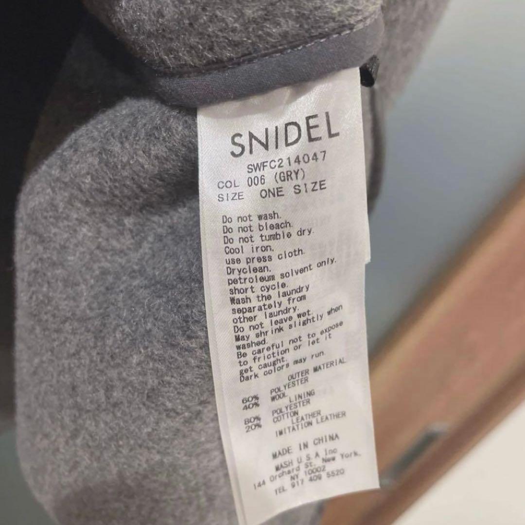 【極美品】snidel 新木優子 コート ポンチョ コラボ グレー