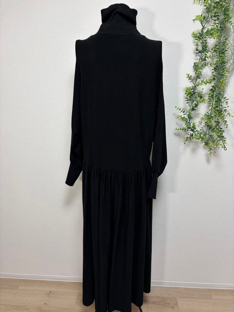 リ*コ様 Curensology カレンソロジー　ウール　ハイネックギャザーワン