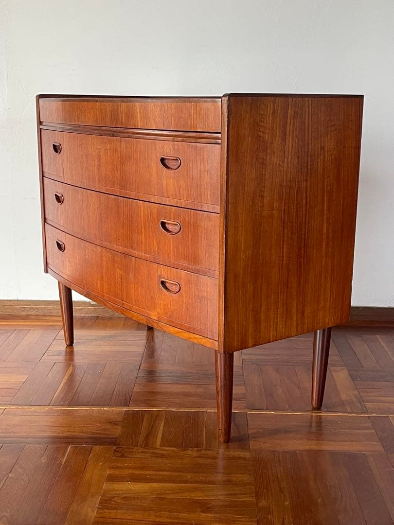 北欧 デンマーク ヴィンテージ チーク 3段 チェスト