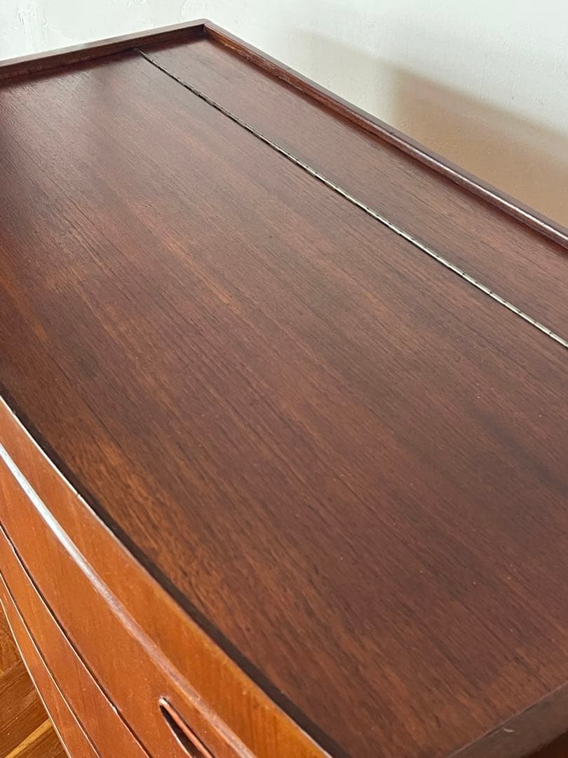 北欧 デンマーク ヴィンテージ チーク 3段 チェスト