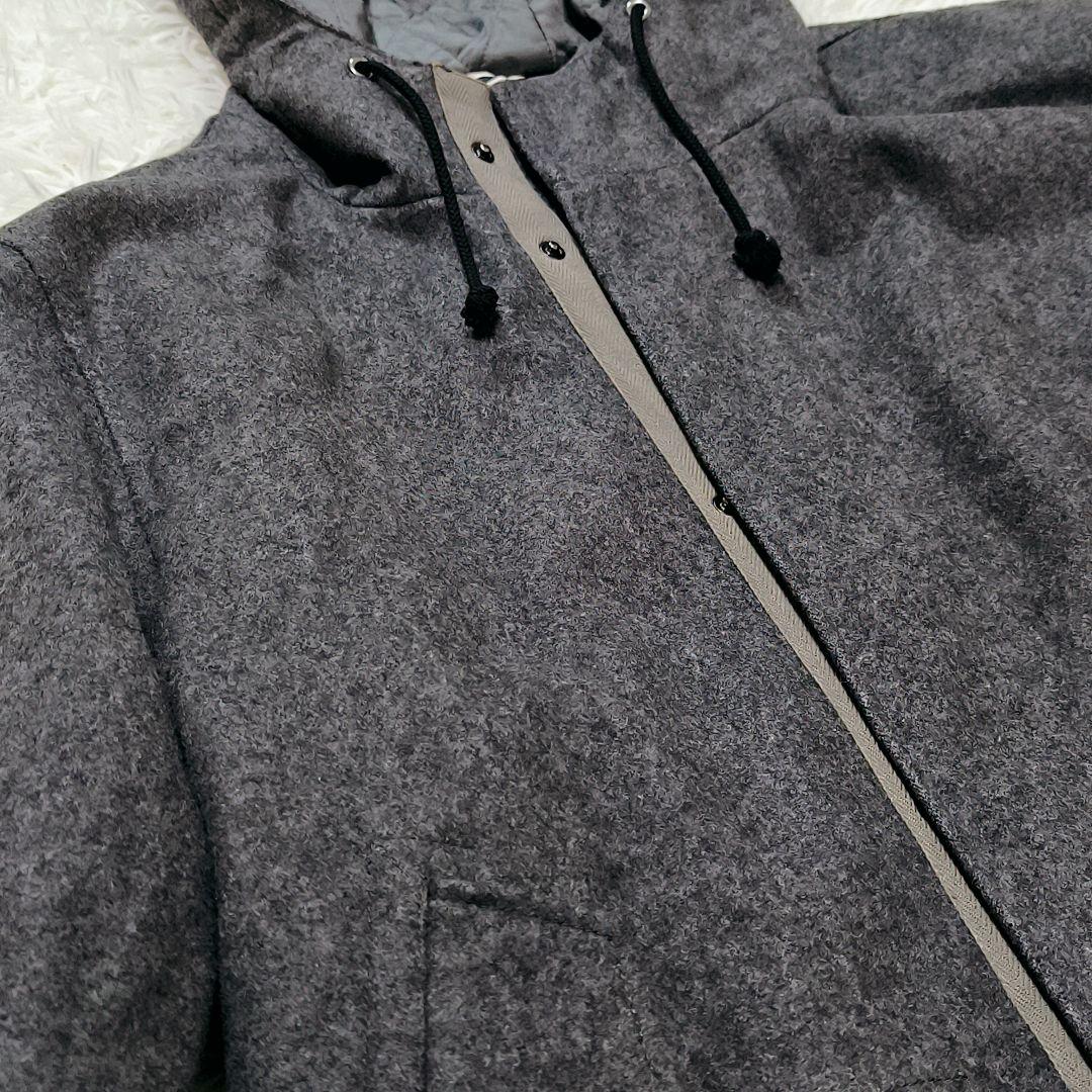 XL/PAUL SMITH ウールカシミヤメルトンロングコート 裏地キルティング