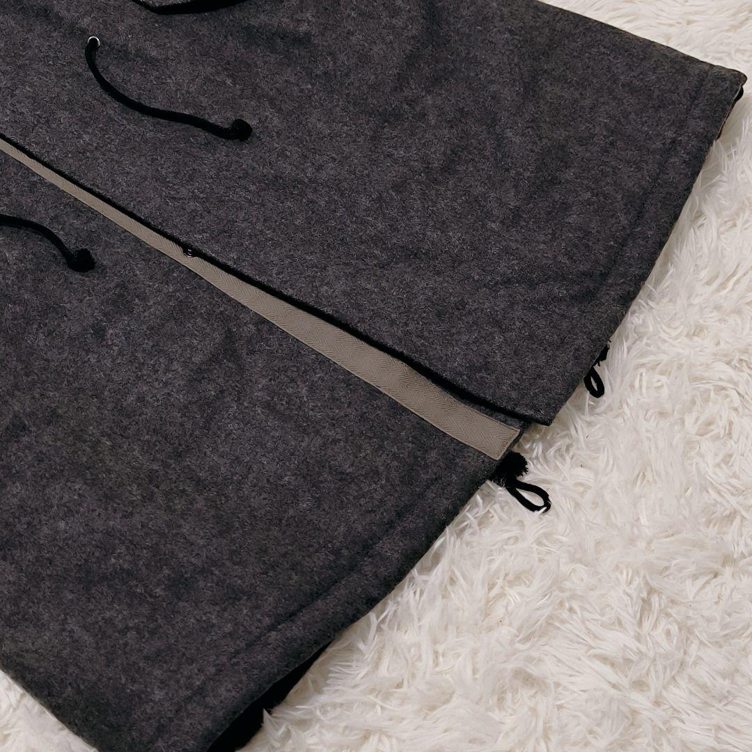 XL/PAUL SMITH ウールカシミヤメルトンロングコート 裏地キルティング