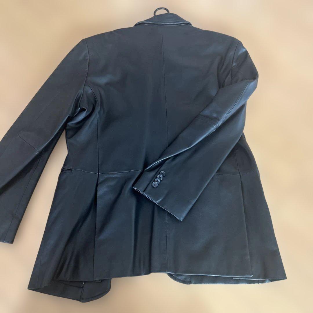 ✨XL相当✨リコリス テーラードジャケット ラムレザー オーバーサイズ