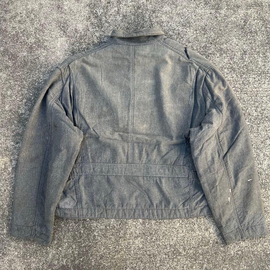 身幅70cm 50sブラックシャンブレー ジャケット ヘラクレス BIG MAC