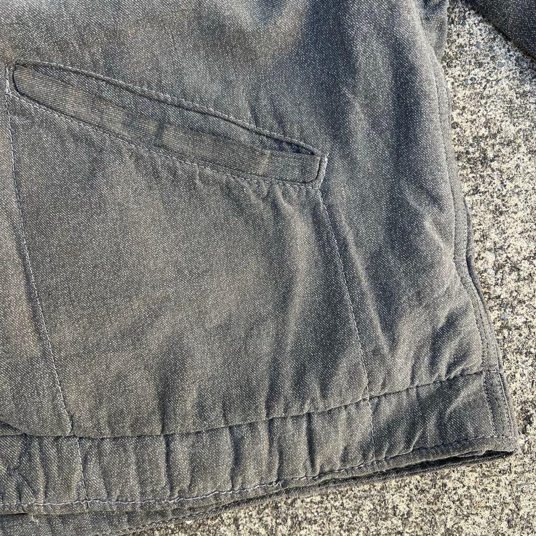 身幅70cm 50sブラックシャンブレー ジャケット ヘラクレス BIG MAC