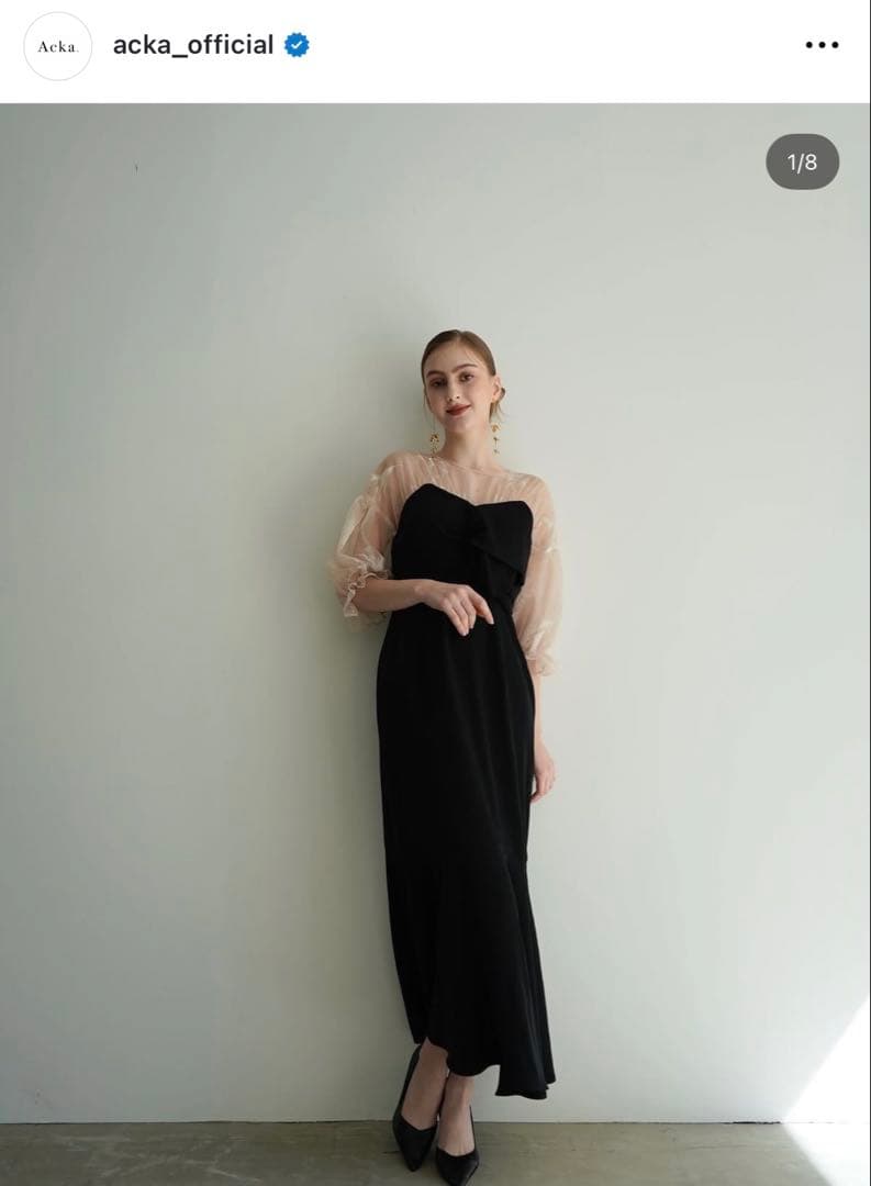 スーツ・フォーマル・ドレス sheer puff dress