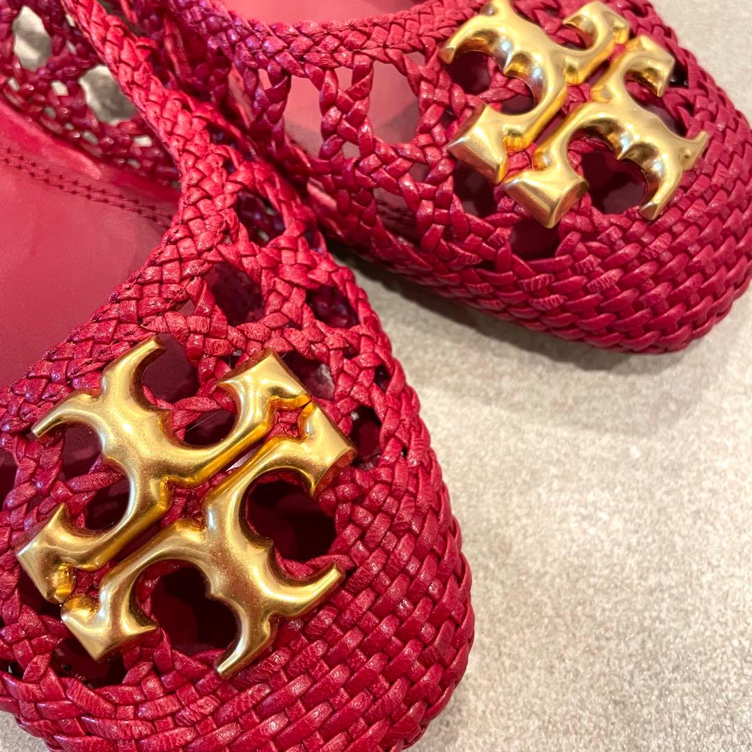売約済みーーー【新品】TORY BURCH レッド フラットシューズ 8M
