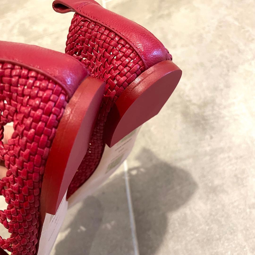 売約済みーーー【新品】TORY BURCH レッド フラットシューズ 8M