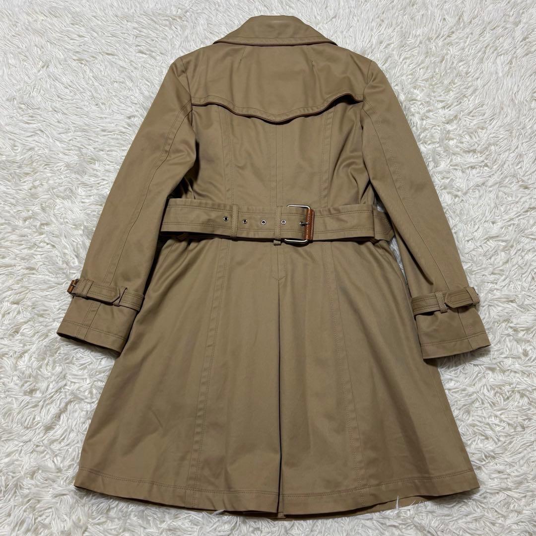 バーバリー ブルーレーベル パイピングコートエリ袖口 ファー ライナー ベルト