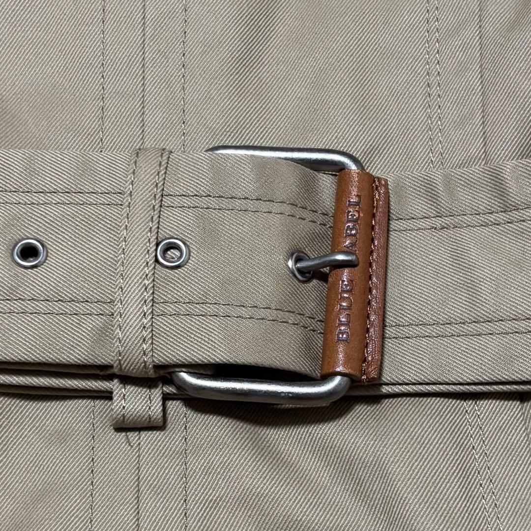 バーバリー ブルーレーベル パイピングコートエリ袖口 ファー ライナー ベルト