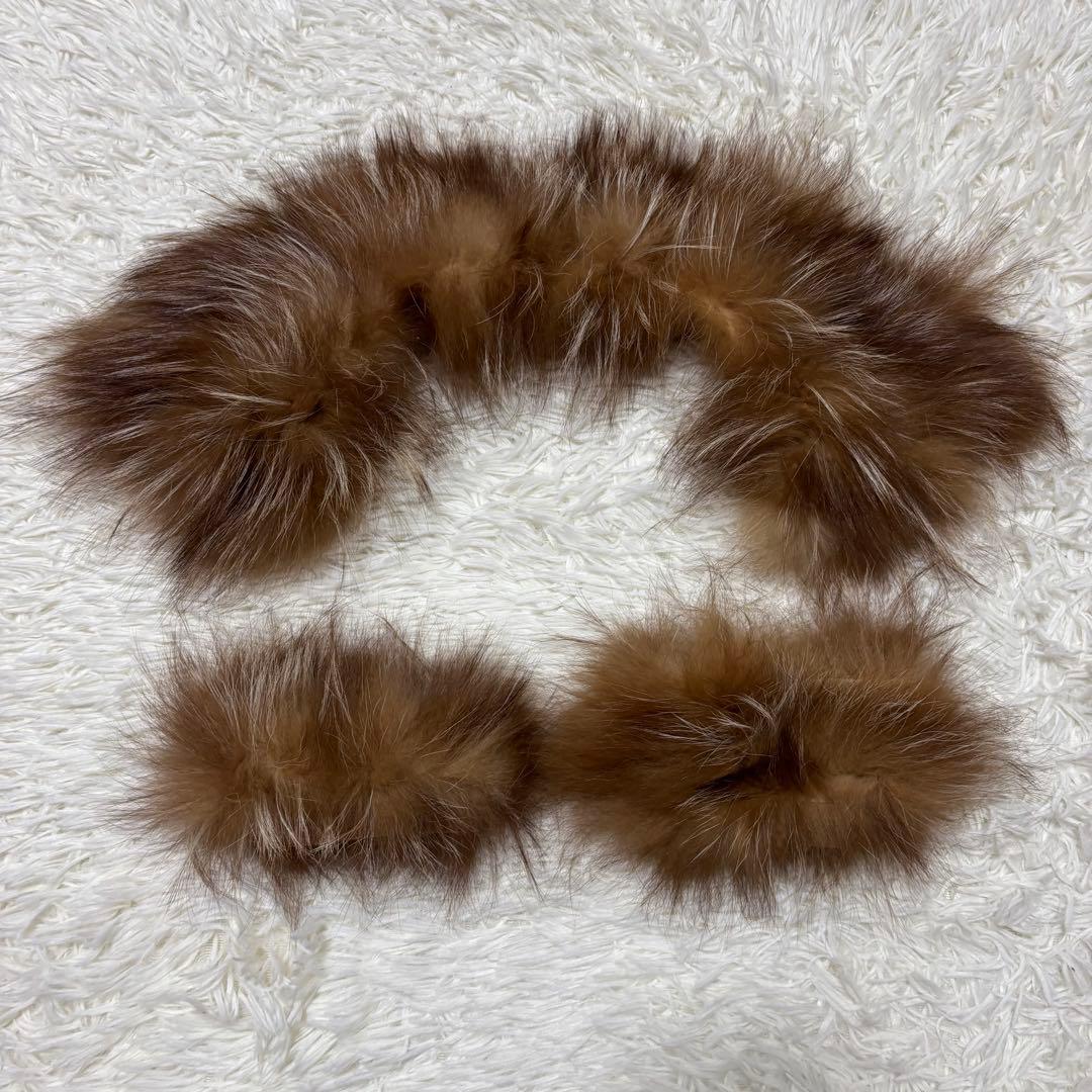 バーバリー ブルーレーベル パイピングコートエリ袖口 ファー ライナー ベルト