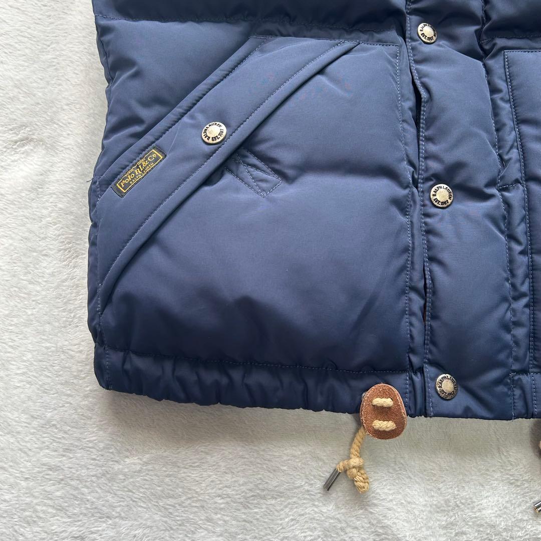 ポロラルフローレン　ダウンベスト　フードつき　ネイビー　ユニセックス　定番