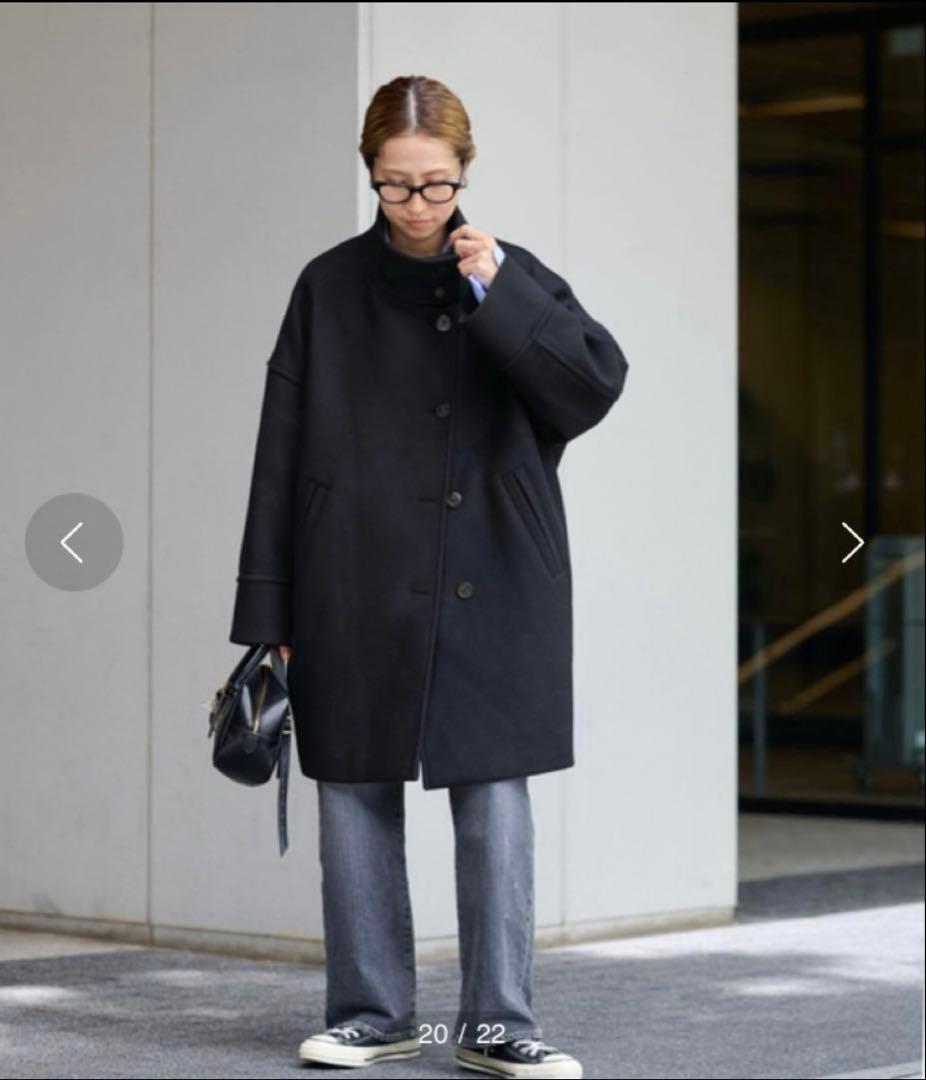 メルトンスタンドポンチョコート38　FRAMeWORK