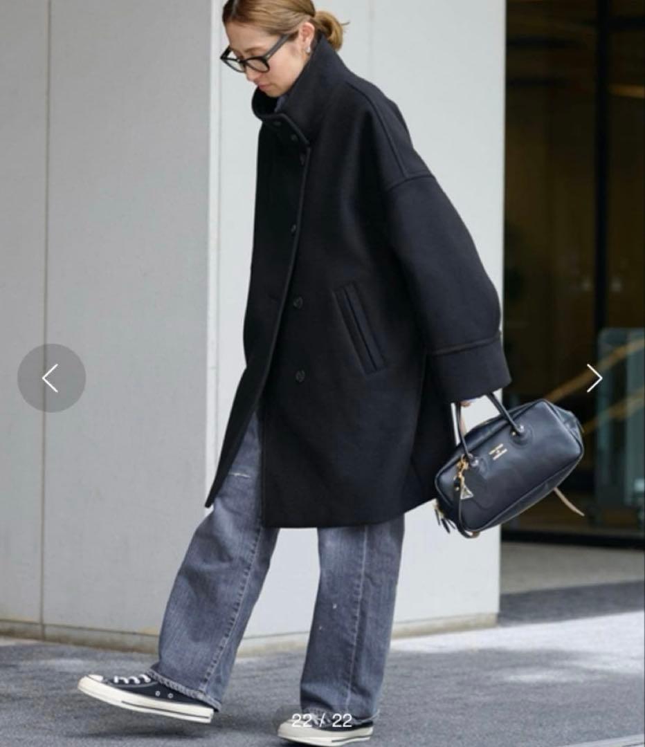 メルトンスタンドポンチョコート38　FRAMeWORK