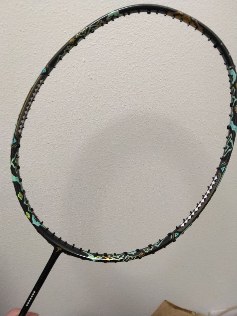 バドミントンラケット ブラック グリーン