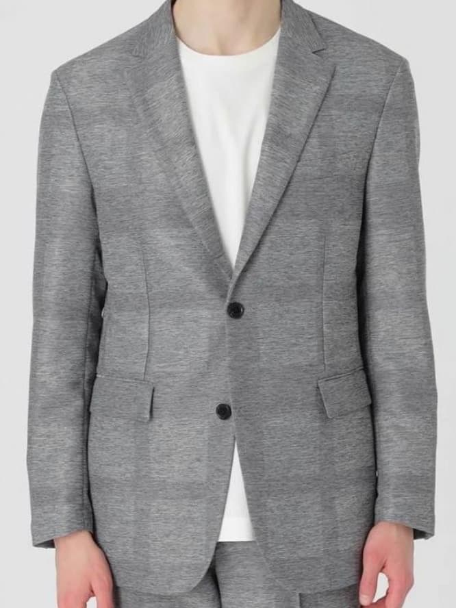 ブラックレーベルクレストブリッジ シャドーブリッジチェックカラミジャケット