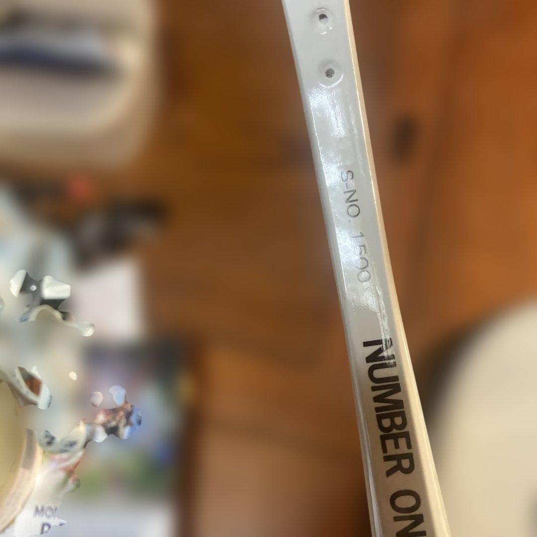 軟式テニスラケットカバー付き　伝統のウッドnewNUMBERONE