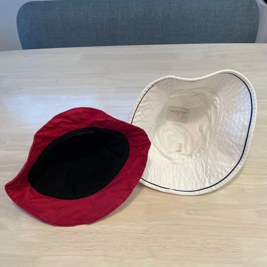 未使用 HELEN KAMINSKI ヘレンカミンスキー ハット 帽子 赤