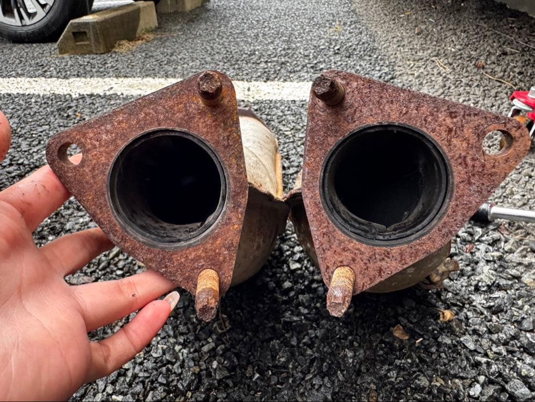 Z33 cpv35 純正触媒　マフラー