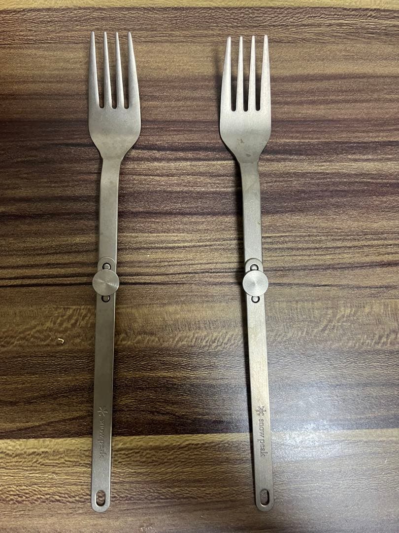 【廃盤】スノーピーク チタンロングフォーク　2本