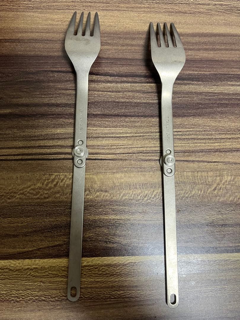 【廃盤】スノーピーク チタンロングフォーク　2本