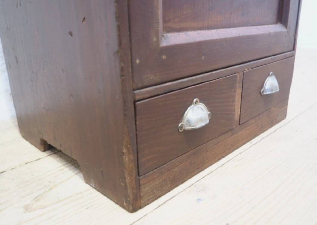 1015 ケンドン式　収納棚　飾り棚 ケース　古家具　古道具　レトロ　ビンテージ