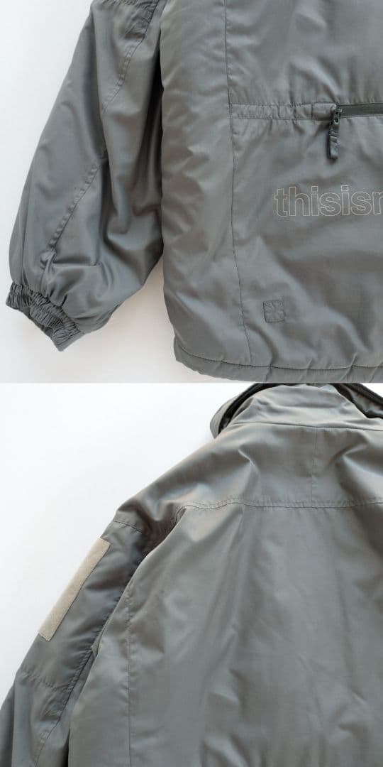ディスイズネバーザット シンサレート ミリタリージャケット カーキ 【Ｌ相当】