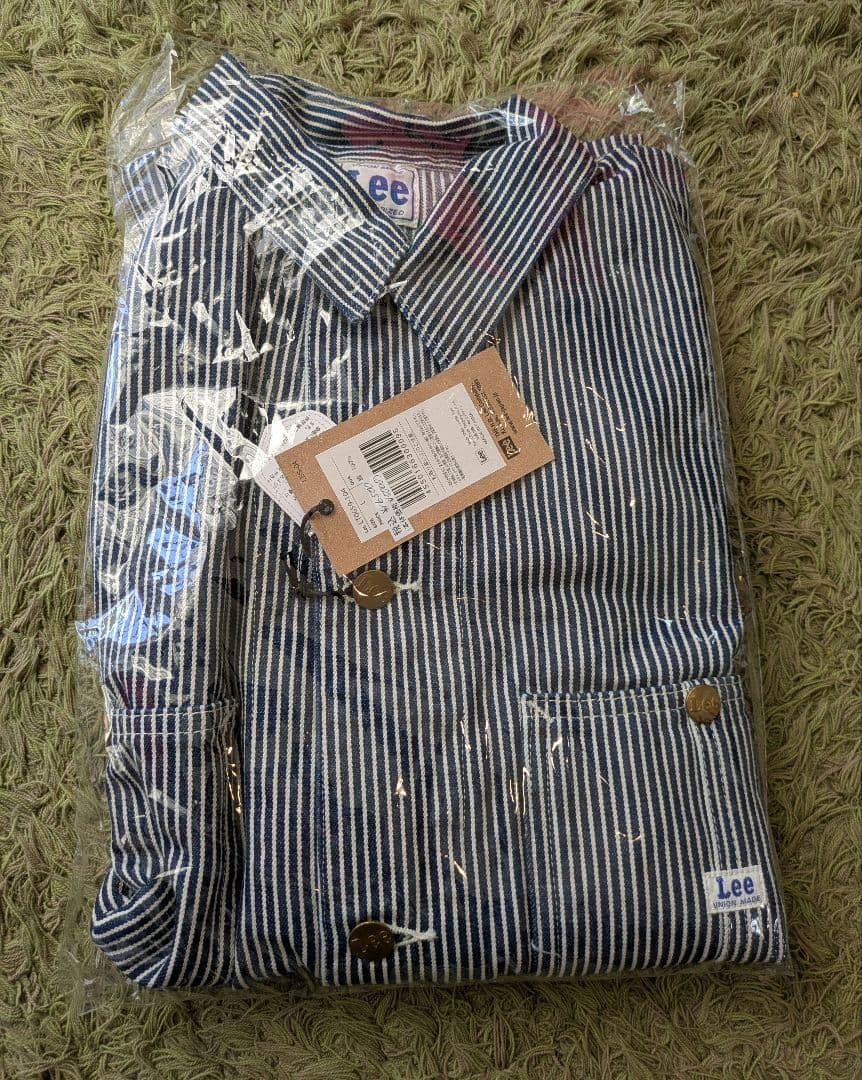 新品未開封　Lee カバーオール　【L】ヒッコリー