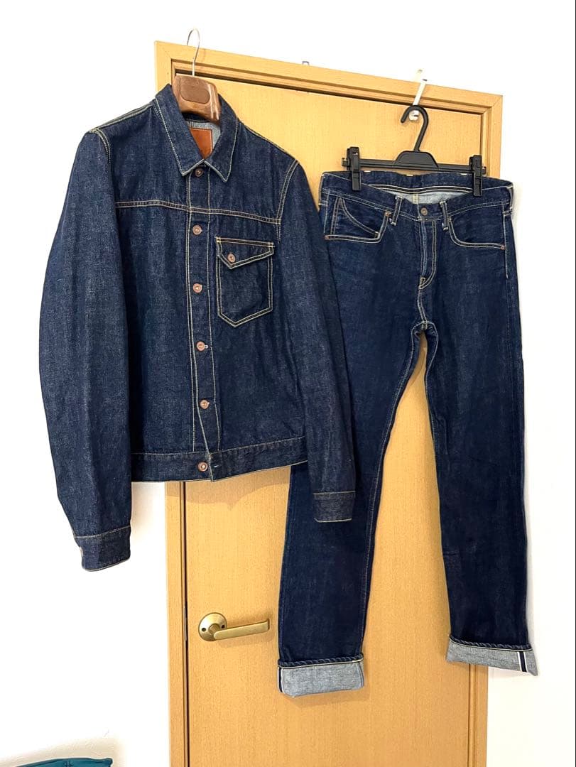 超美品☆yellawイエロー☆1stTYPE日本製デニムジャケット&デニムパンツ