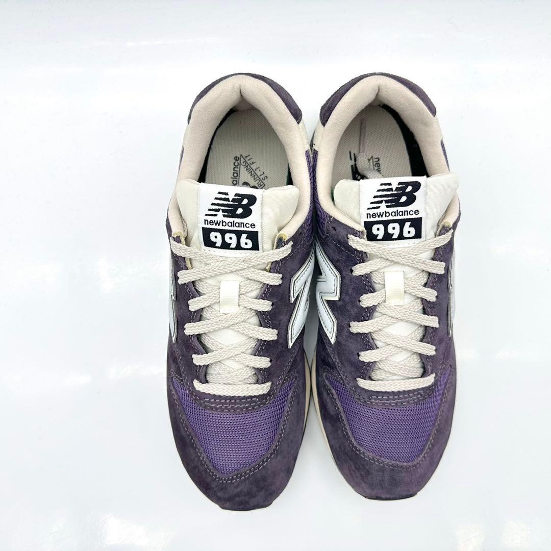 【美品】ニューバランス CM996RW2 パープル グレー スエード 24cm
