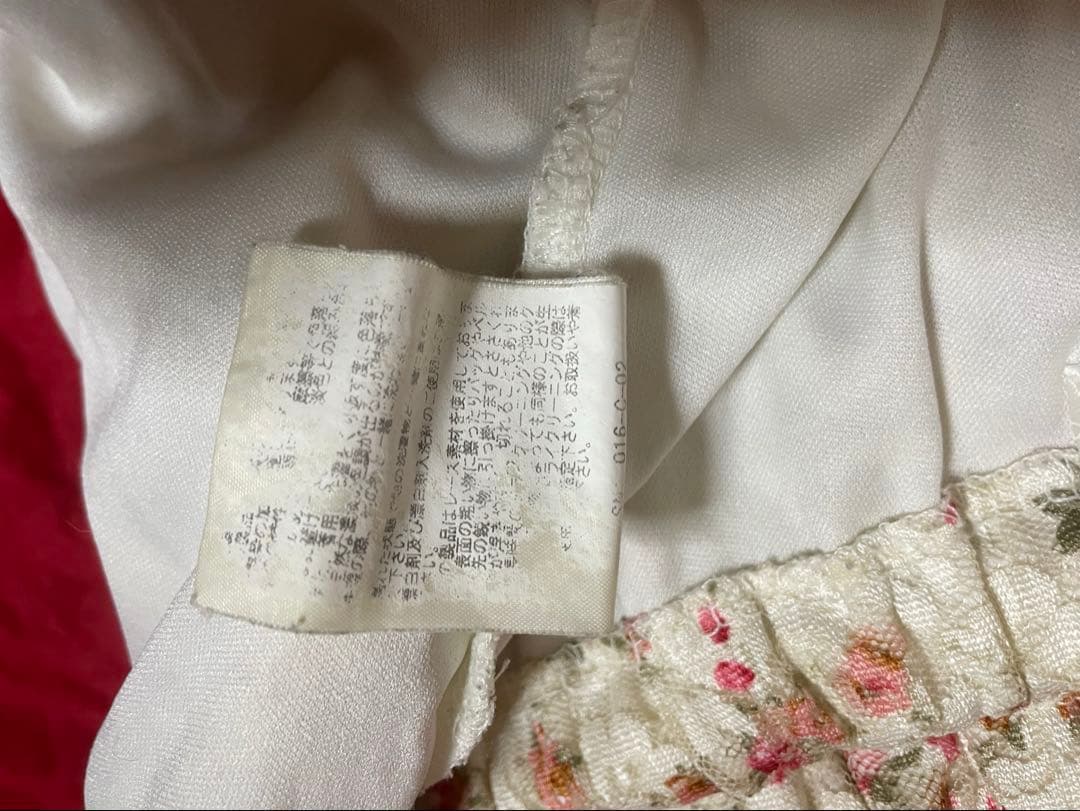 希少y2kフリル総レース花柄スカートパンツ