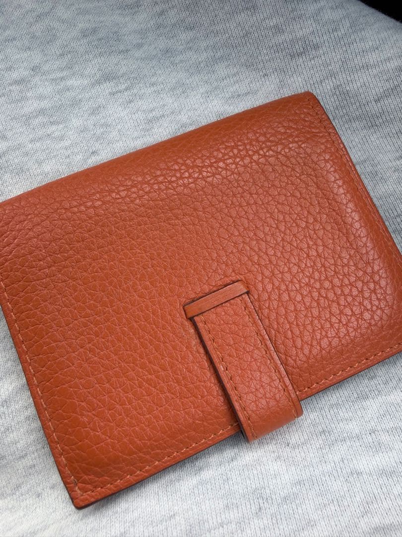 HERMES ベアン コンパクト オレンジ