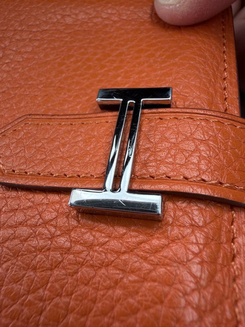 HERMES ベアン コンパクト オレンジ