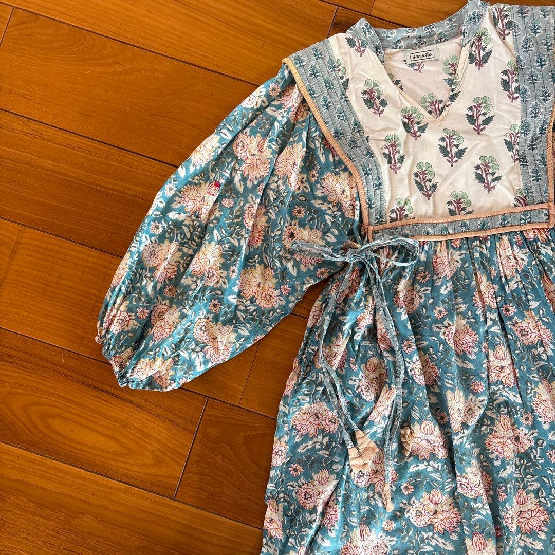 sarucheフラワープリント ワンピース