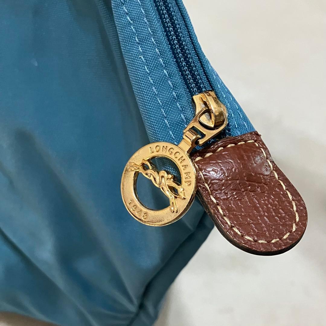 希少 ロンシャン プリアージュ エッフェル塔 トートバッグ L 肩掛け A4 青